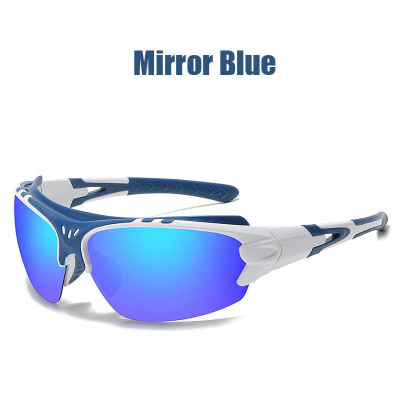 Men Fashion Polarized Sunglasses C1 Blue Mirror