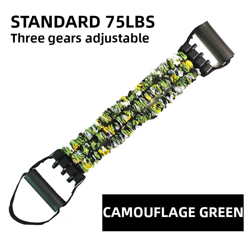 Adjustable Chest Expander Resistance Bands Basic GREEN 75LBS