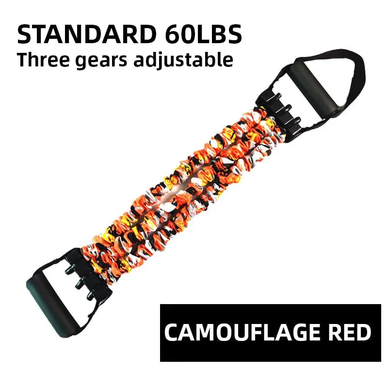 Adjustable Chest Expander Resistance Bands Basic Red 60LBS