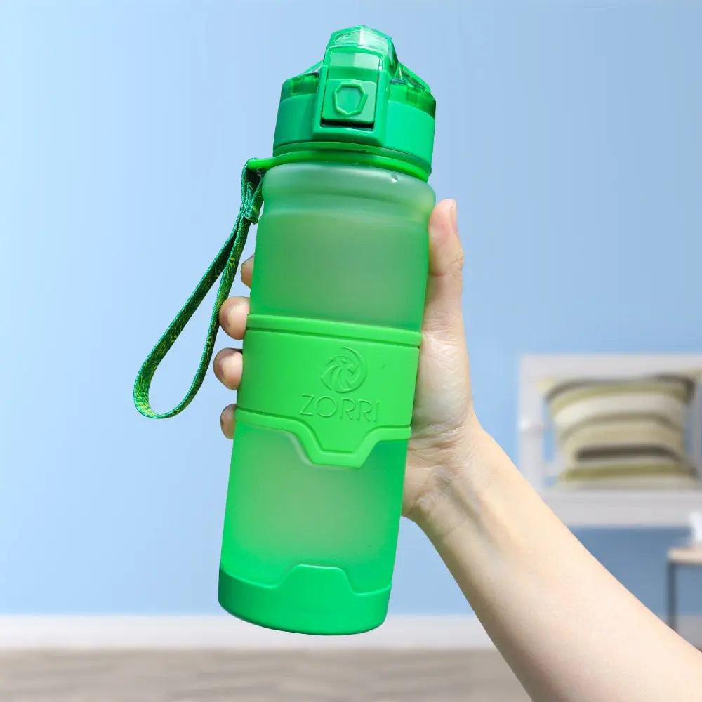 BPA Free Plastic Sports Water Bottle Green