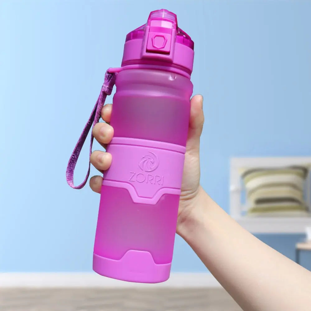 BPA Free Plastic Sports Water Bottle Purple