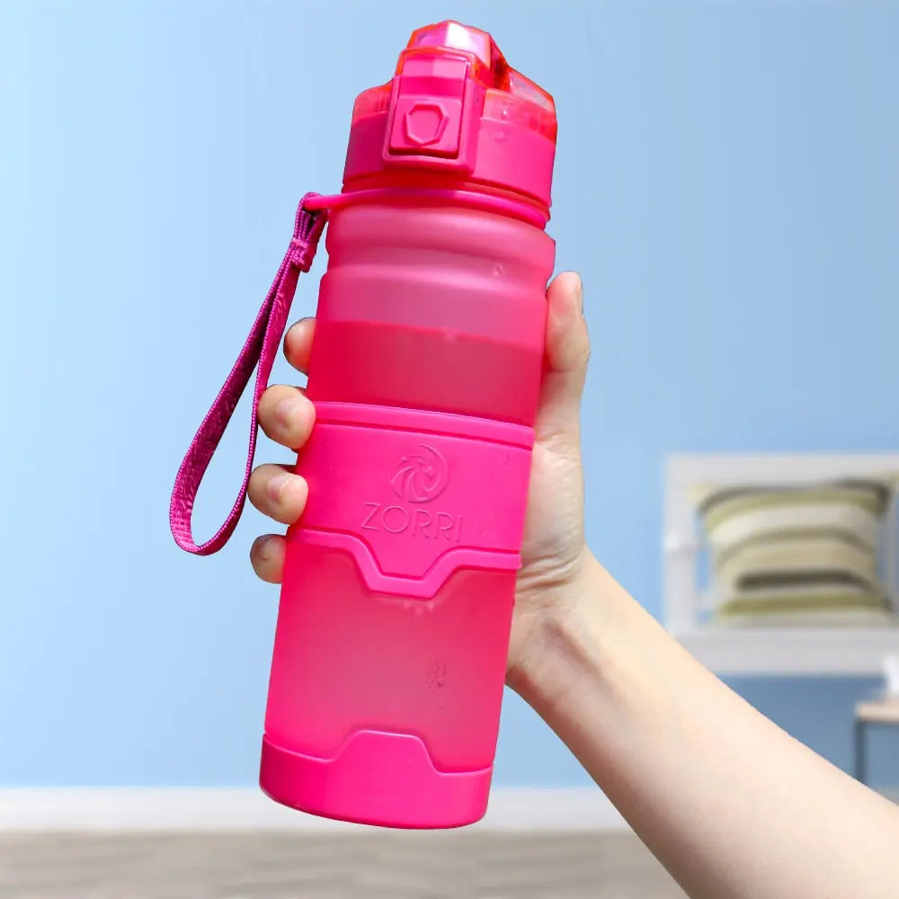 BPA Free Plastic Sports Water Bottle Pink