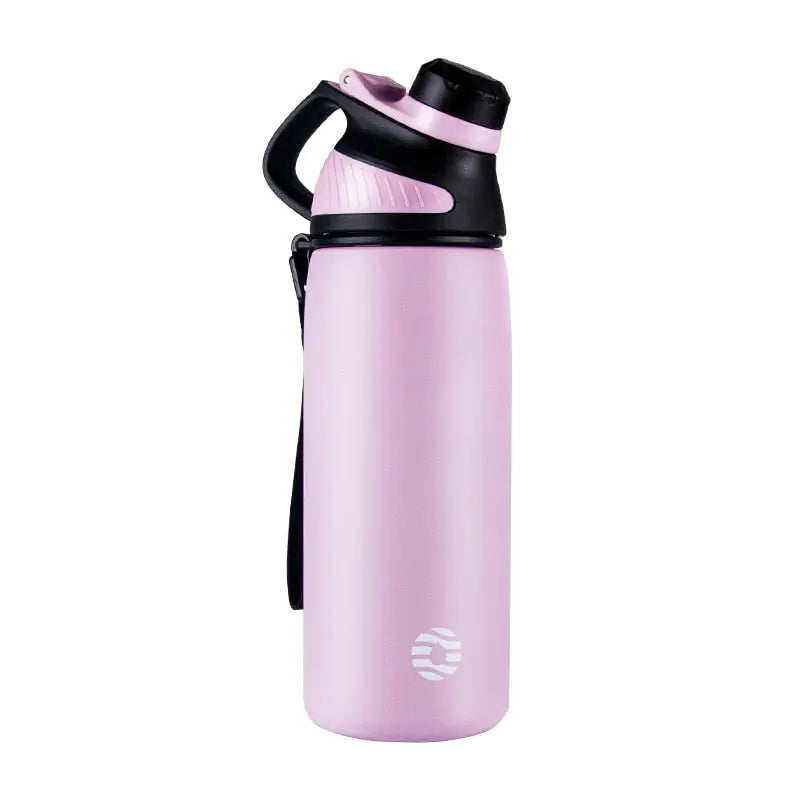 Double Wall Vacuum Flask With Magnetic Lid Pink