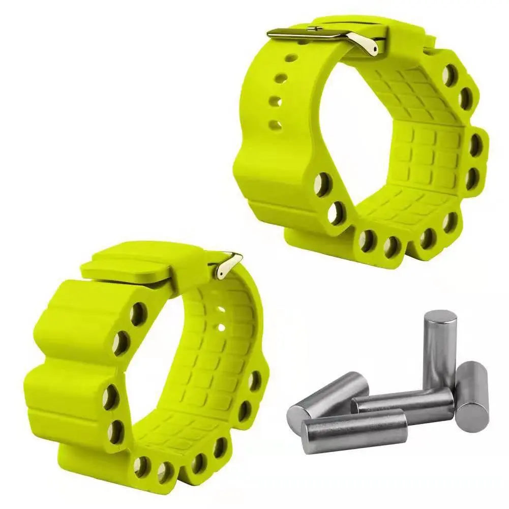 Durable Wrist Weights Silicone Bracelet Yellow