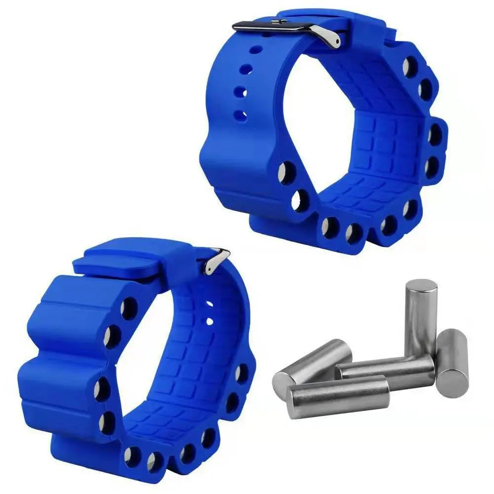 Durable Wrist Weights Silicone Bracelet deep blue