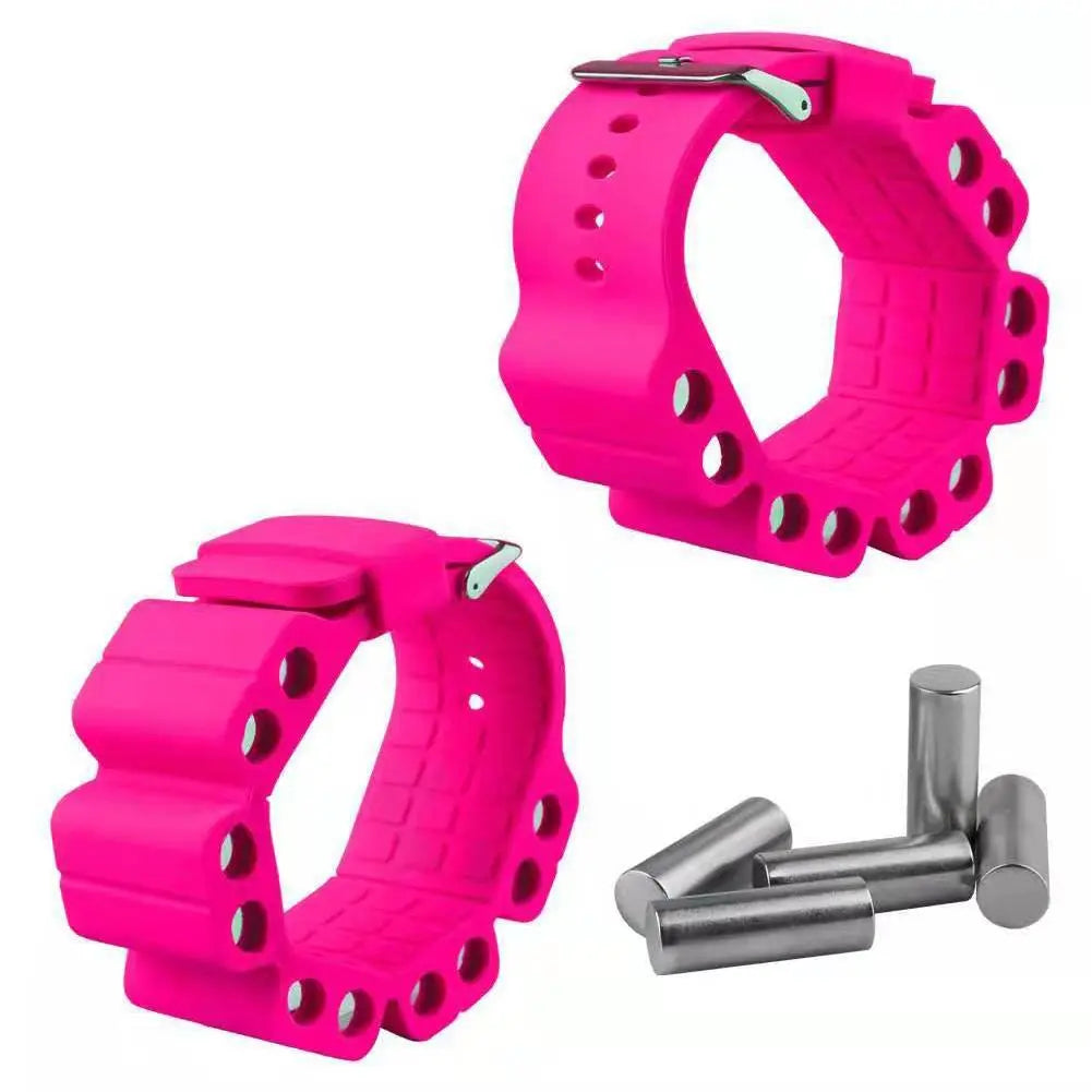 Durable Wrist Weights Silicone Bracelet Pink