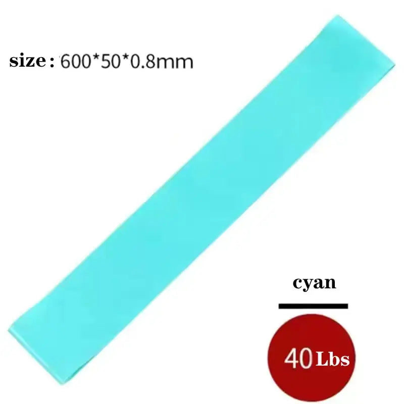 Elastic Crossfit Exercise Resistance Bands Cyan