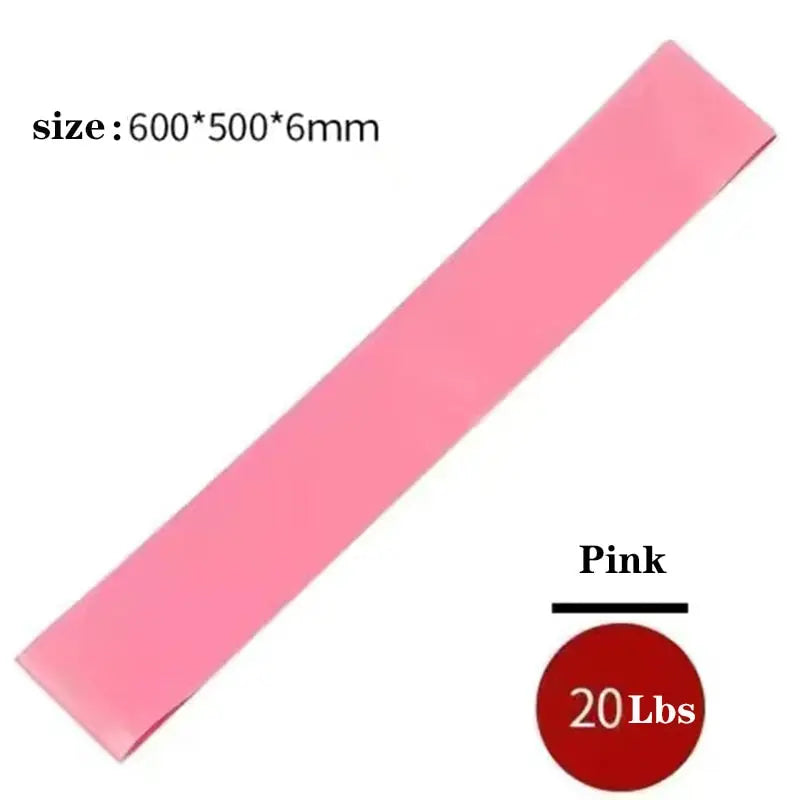 Elastic Crossfit Exercise Resistance Bands Pink