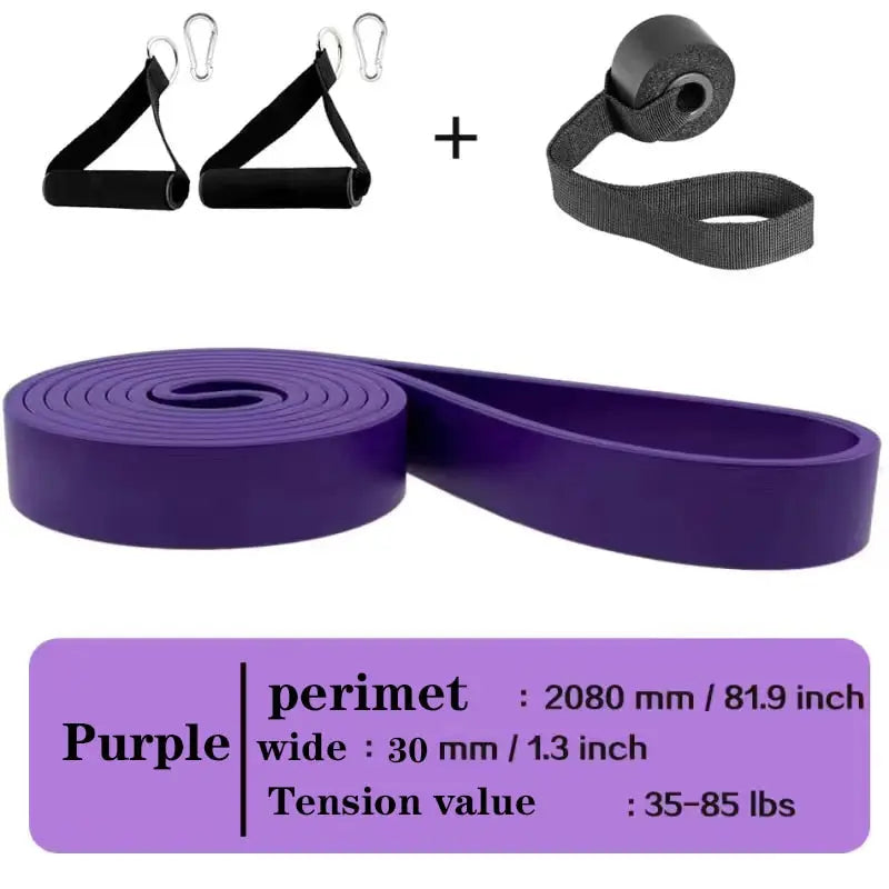 Elastic Training Gym Resistance Bands DD X0 Purple
