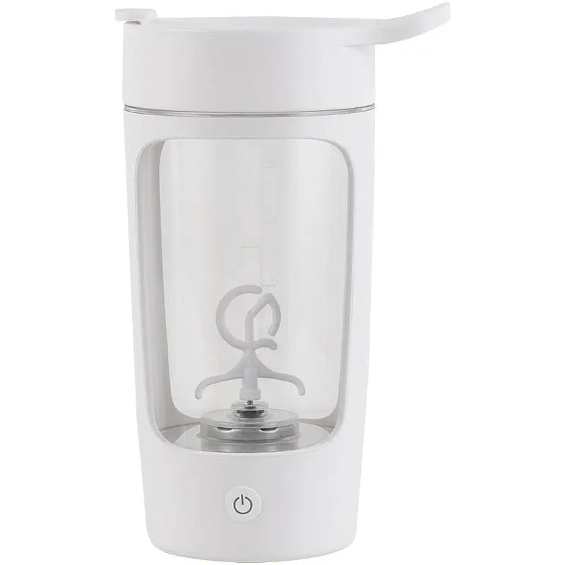 Electric Protein Shaker Bottle White