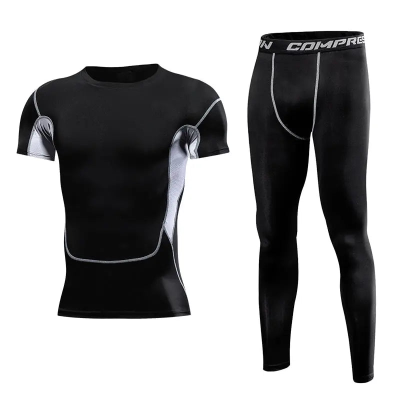 Fitness Compression Suits Running Set C