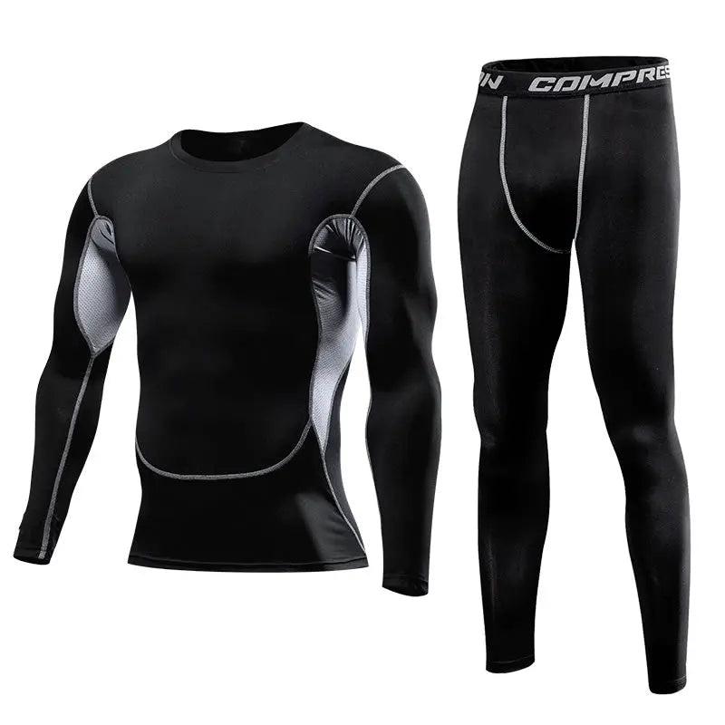 Fitness Compression Suits Running Set D