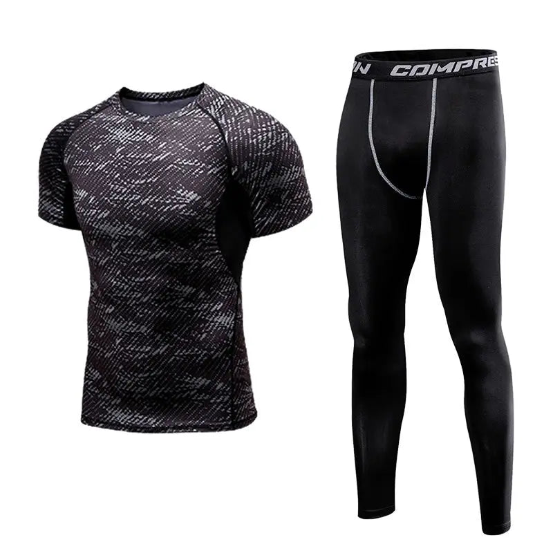 Fitness Compression Suits Running Set G