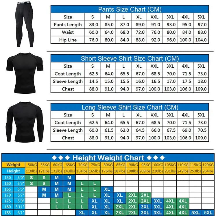 Fitness Compression Suits Running Set