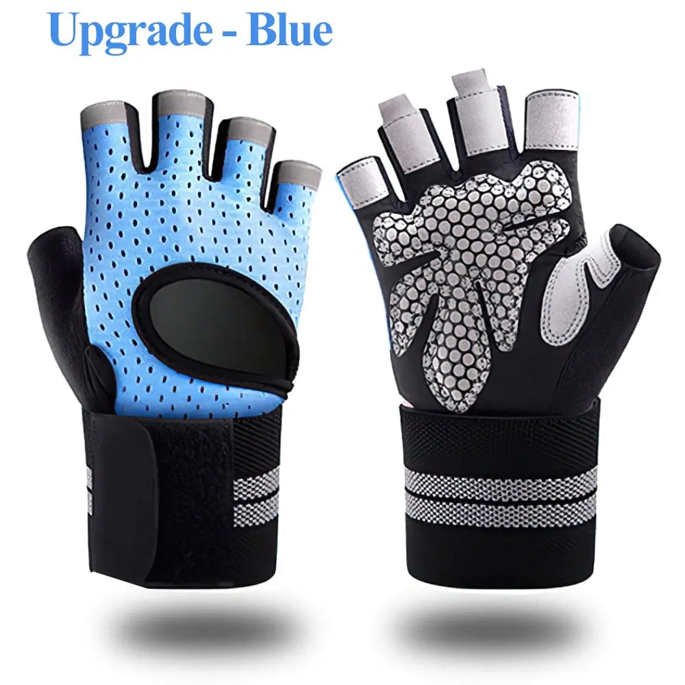 Fitness Weight Lifting Gloves UPGRADE-BLUE