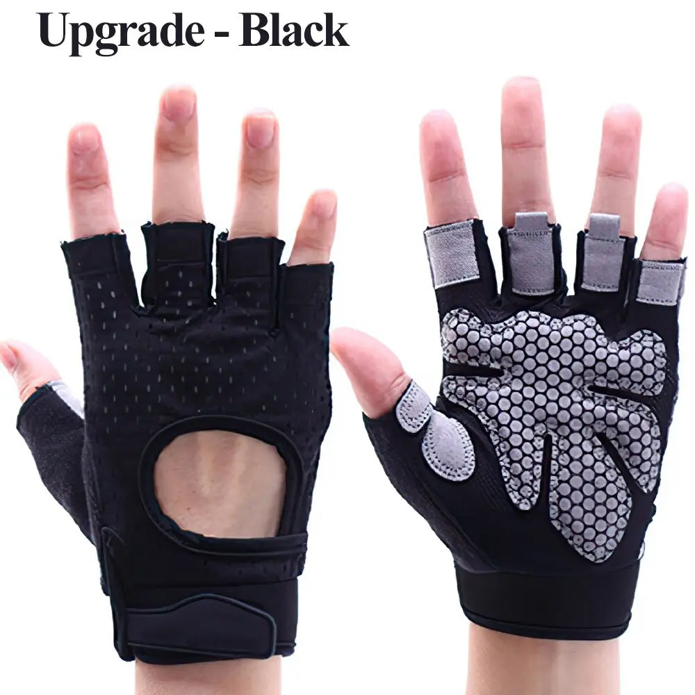 Fitness Weight Lifting Gloves upgrade-black