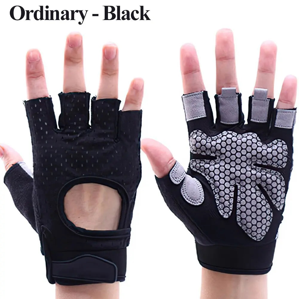 Fitness Weight Lifting Gloves ordinary-black