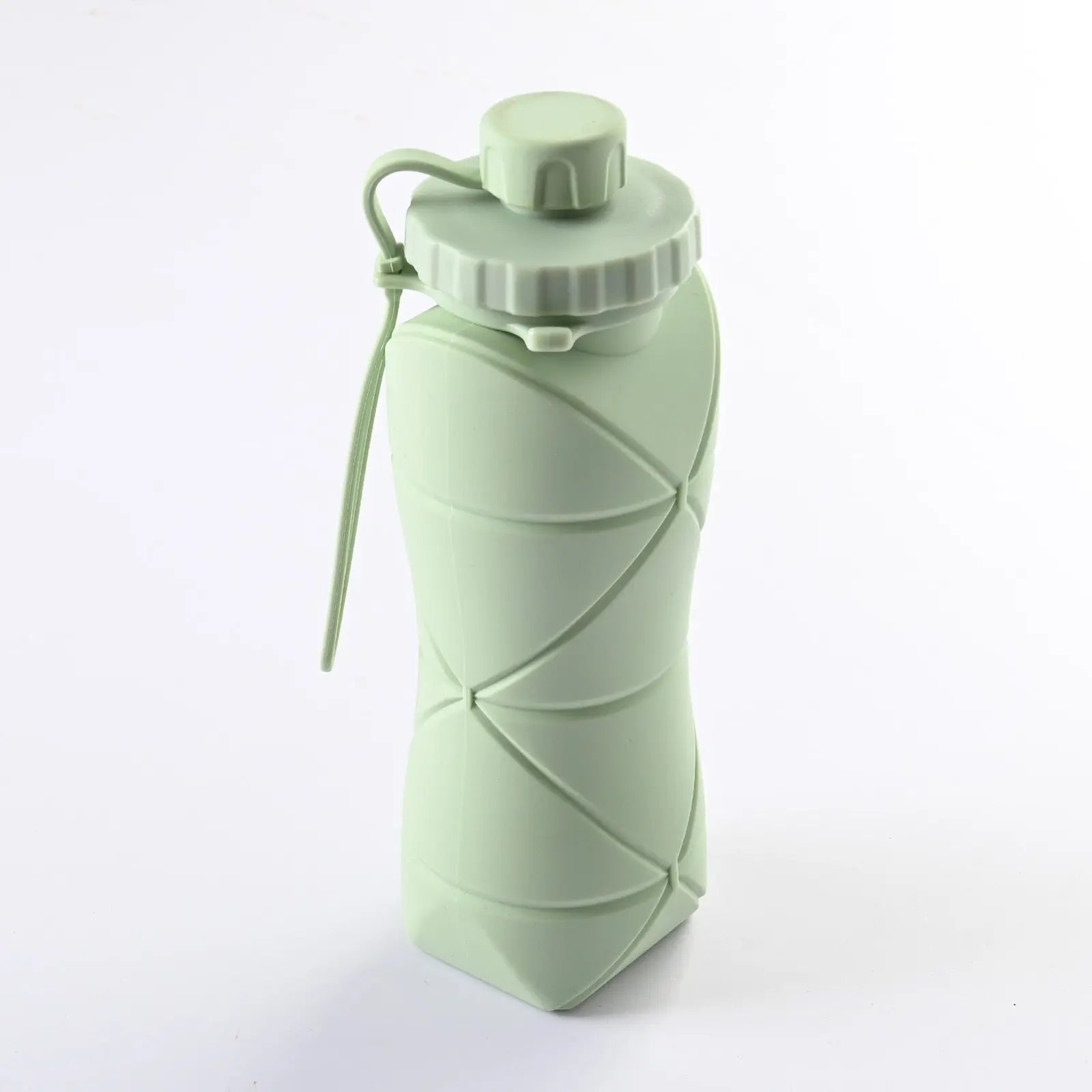 Foldable Silicone Water Bottle Green