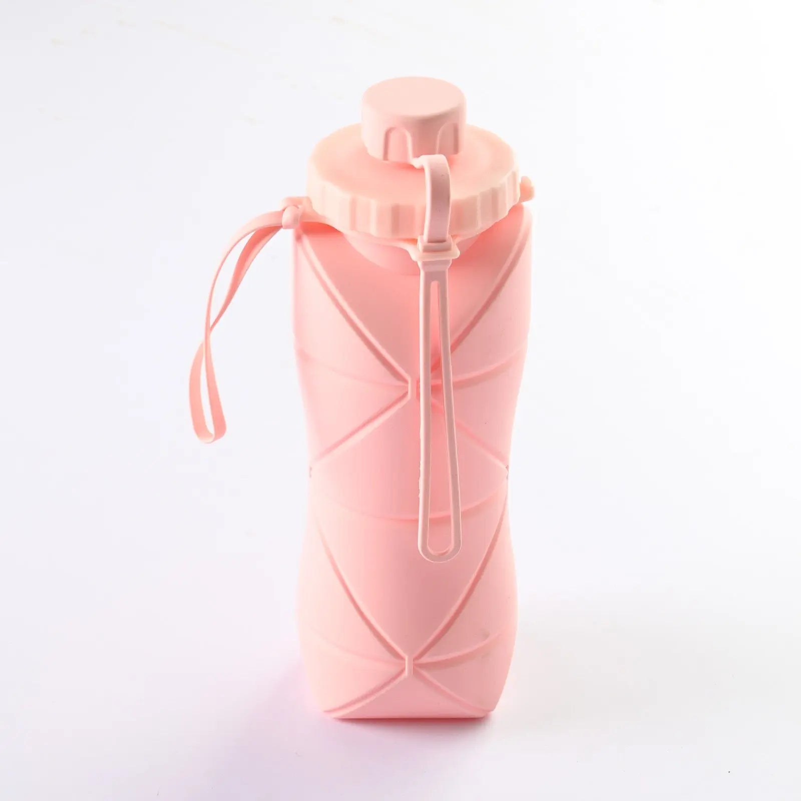 Foldable Silicone Water Bottle Pink
