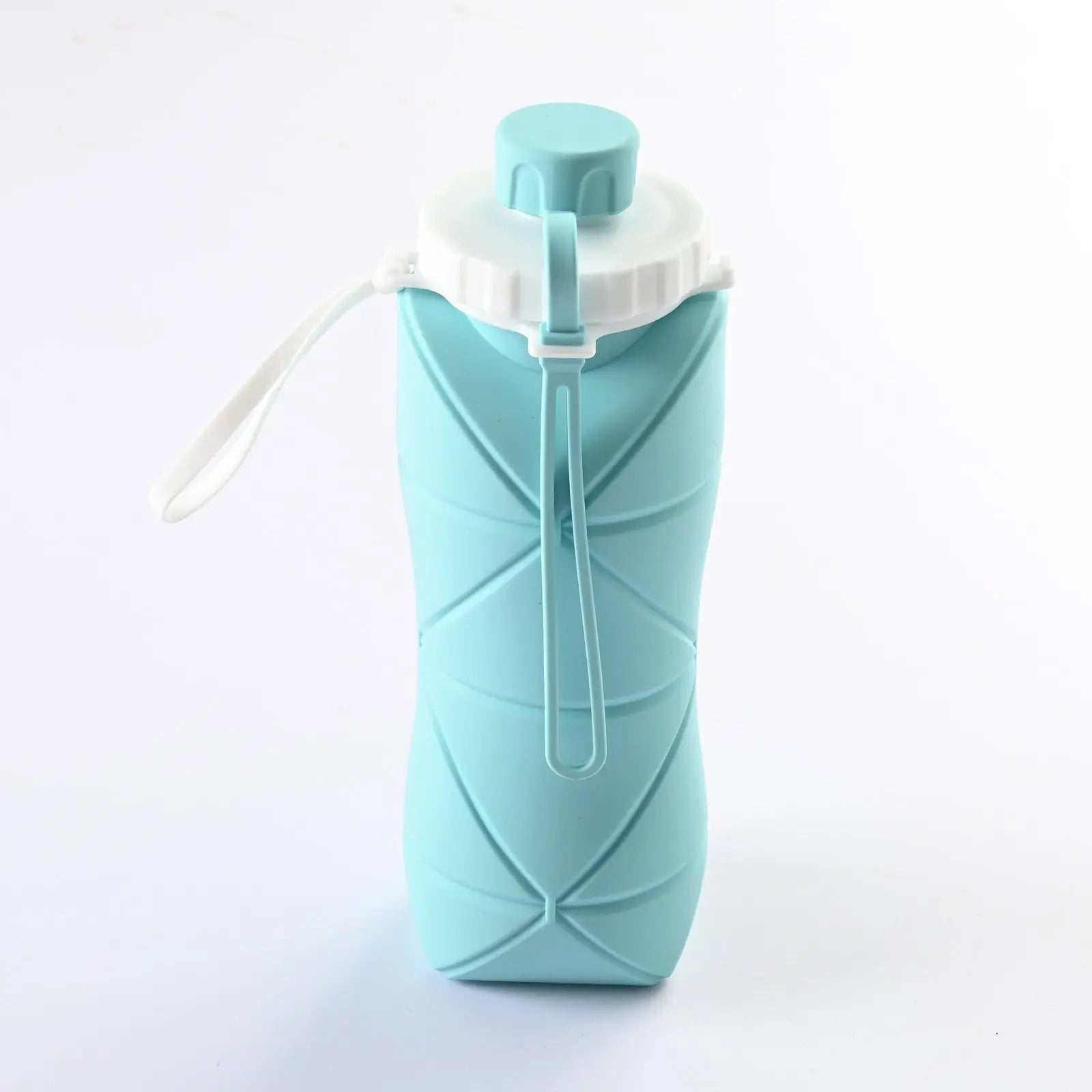 Foldable Silicone Water Bottle Blue