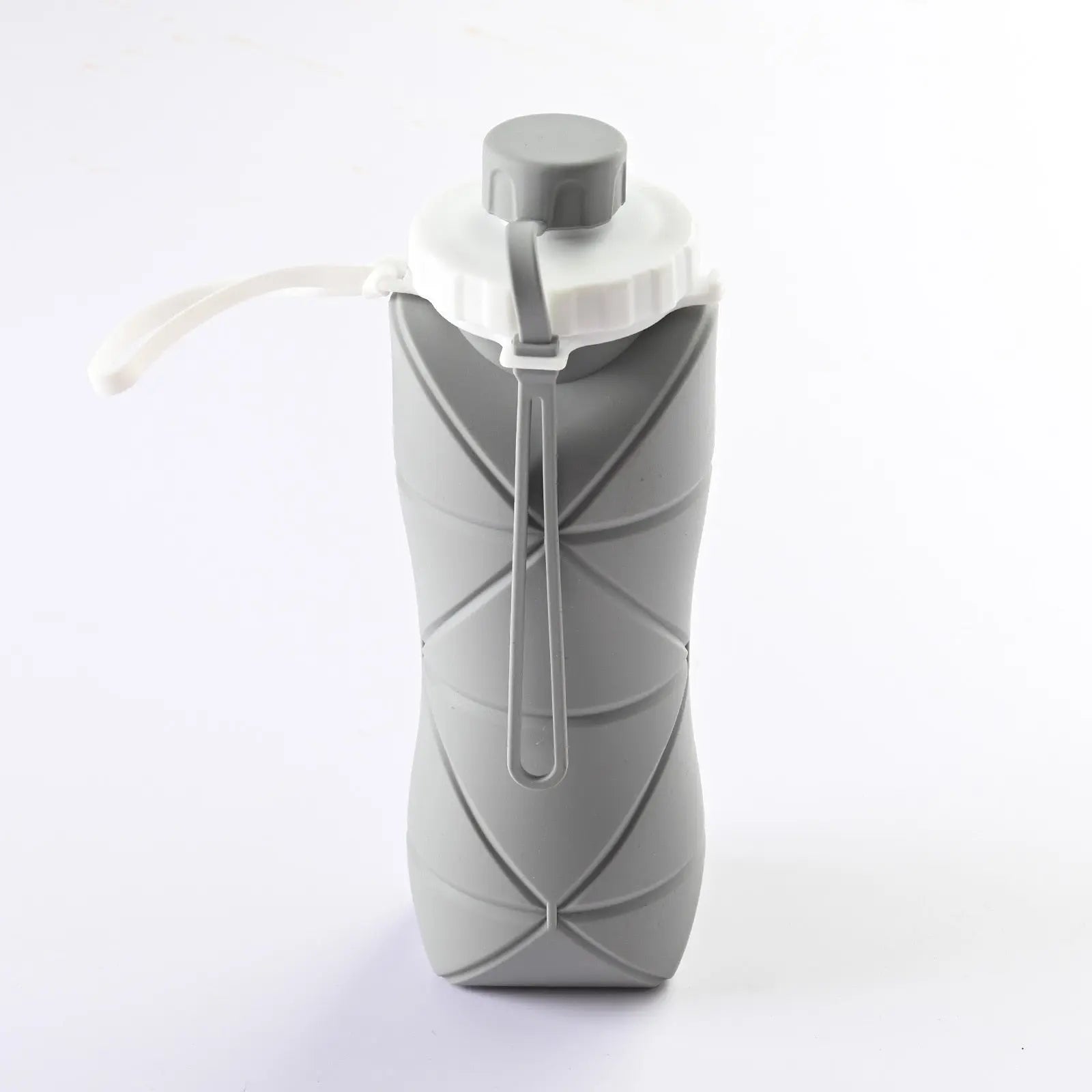 Foldable Silicone Water Bottle Grey