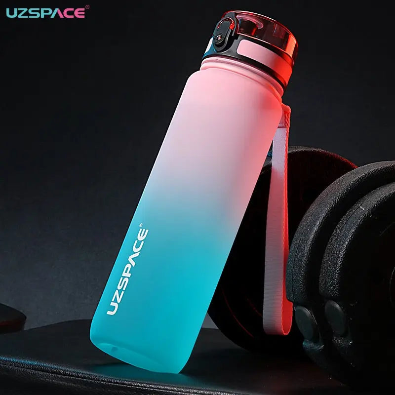 Gradient Plastic Frosted Sports Water Bottle