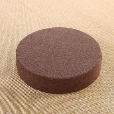 Yoga Meditation Cushion Backrest Pillow Brown 40x6cm