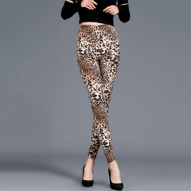 Women Leopard Print Gym Pants