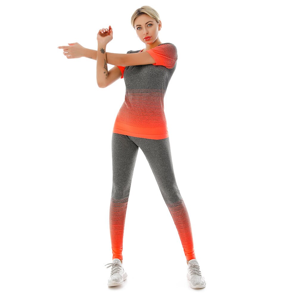 Women 2pcs Seamless fitness Yoga suit