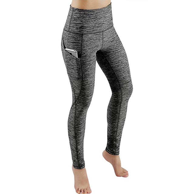 Women 3/4 Yoga Calf-length Pants 01Full Light gray