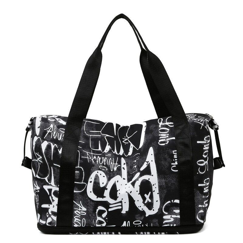 Sports Fitness Shoulder Bags Black Color