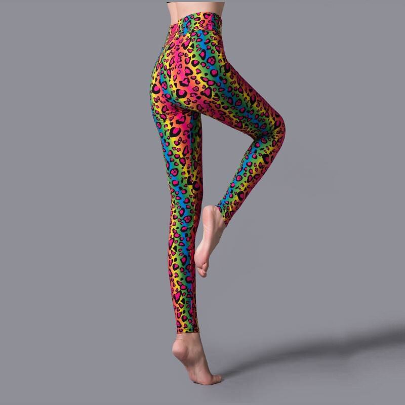 Women Leopard Print Gym Pants