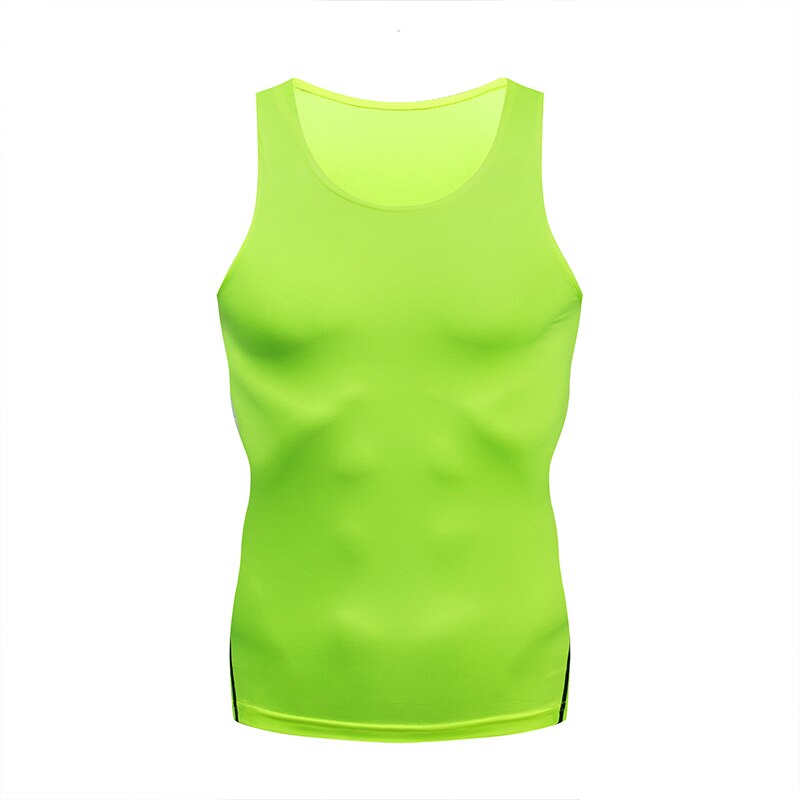 Men Fitness Workout Sleeveless Tank Top green