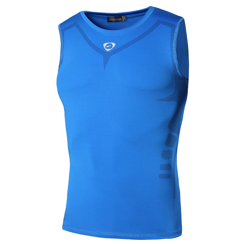 Men's Quick Dry Sleeveless Sport Shirts LSL207-LightBlue China