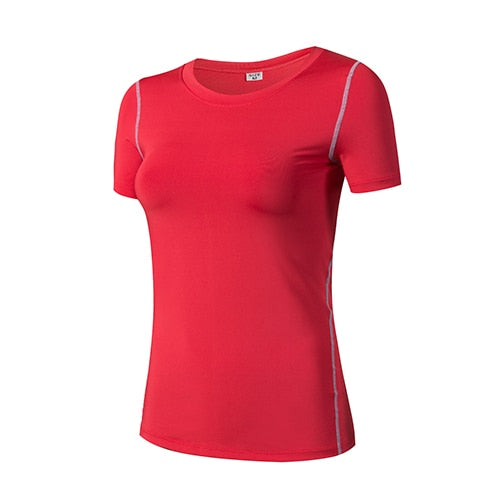 Women Quick Dry Sport Shirt Red