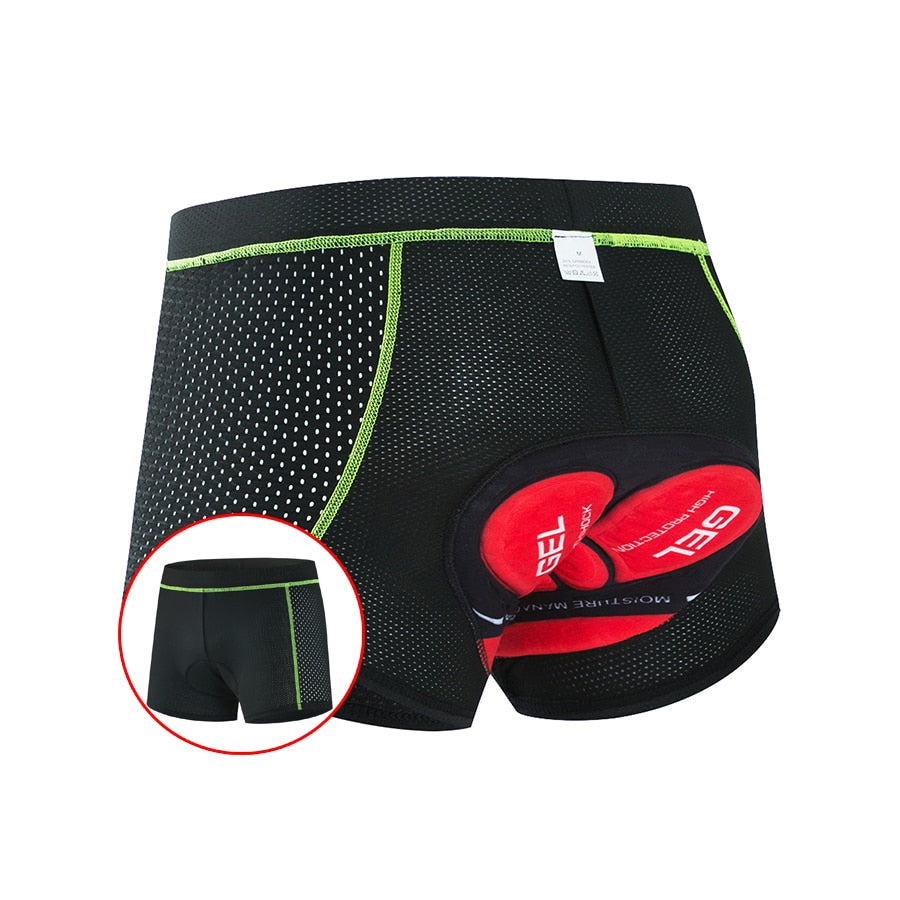 5D Padded Cycling Shorts Green 2