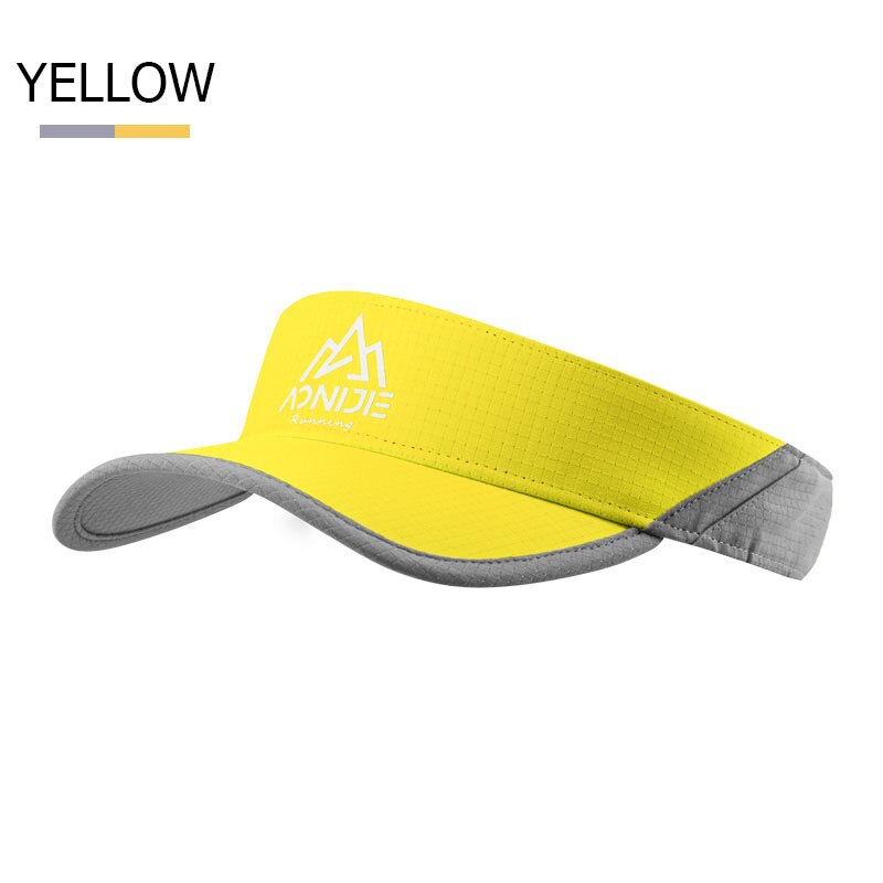 Adjustable Sports Summer Sun Visor Cap Yellow