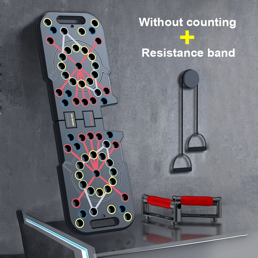 Counting Push Up Board Normal board with resistance band