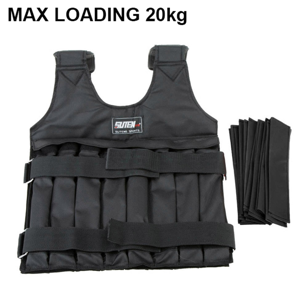 20/50kg Adjustable Loading Weight Vest Black