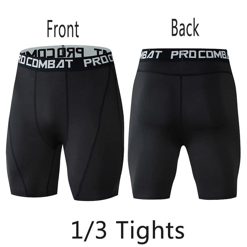 Men's Sports 3/4 Cropped Pants 1in3 Tights 1pcs