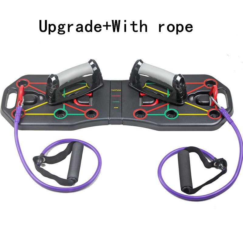 GYM 9 in 1 Push Up Board upgrade with rope