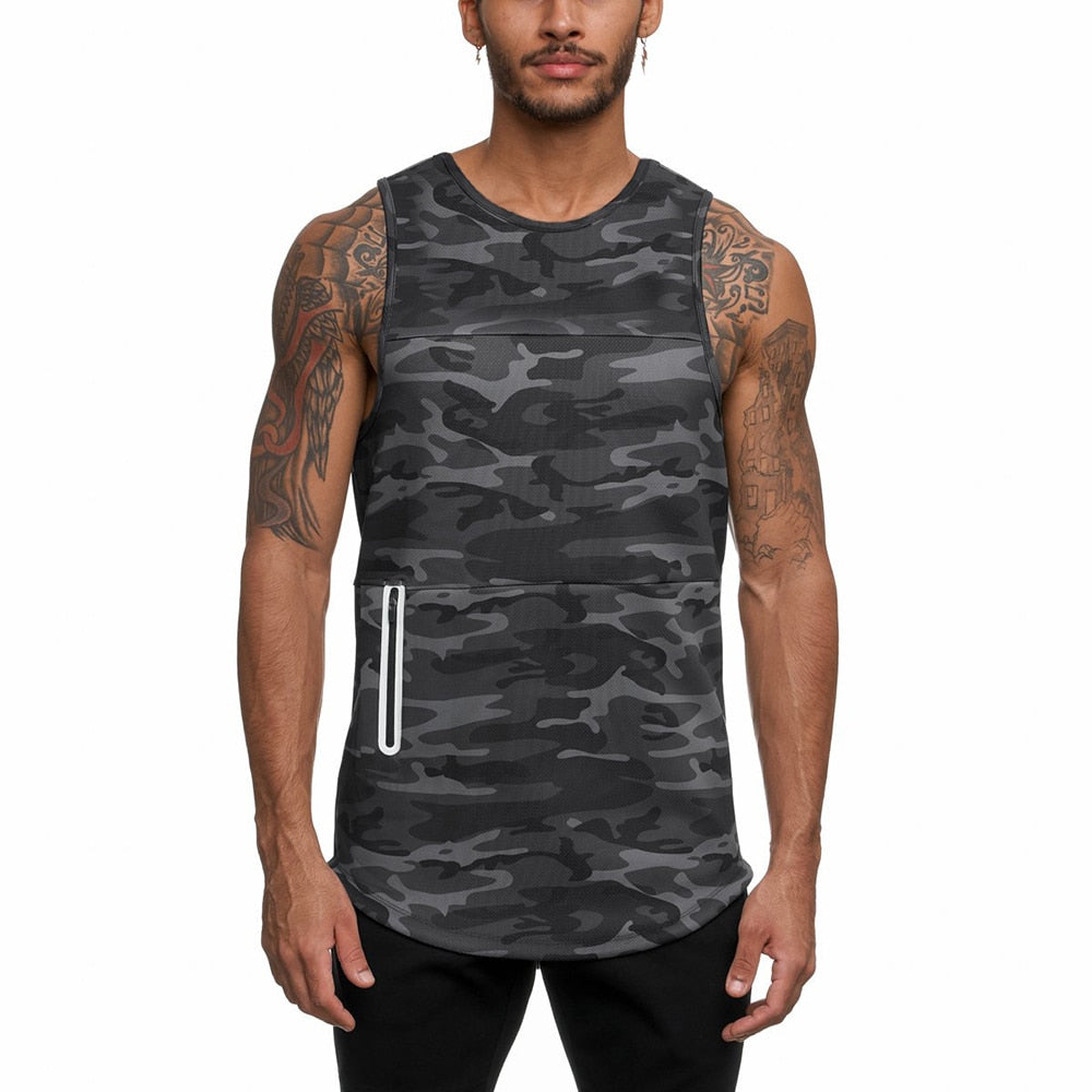 Men Camouflage GYM Tank Top