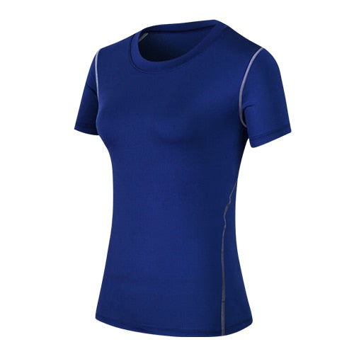 Women Quick Dry Sport Shirt Blue
