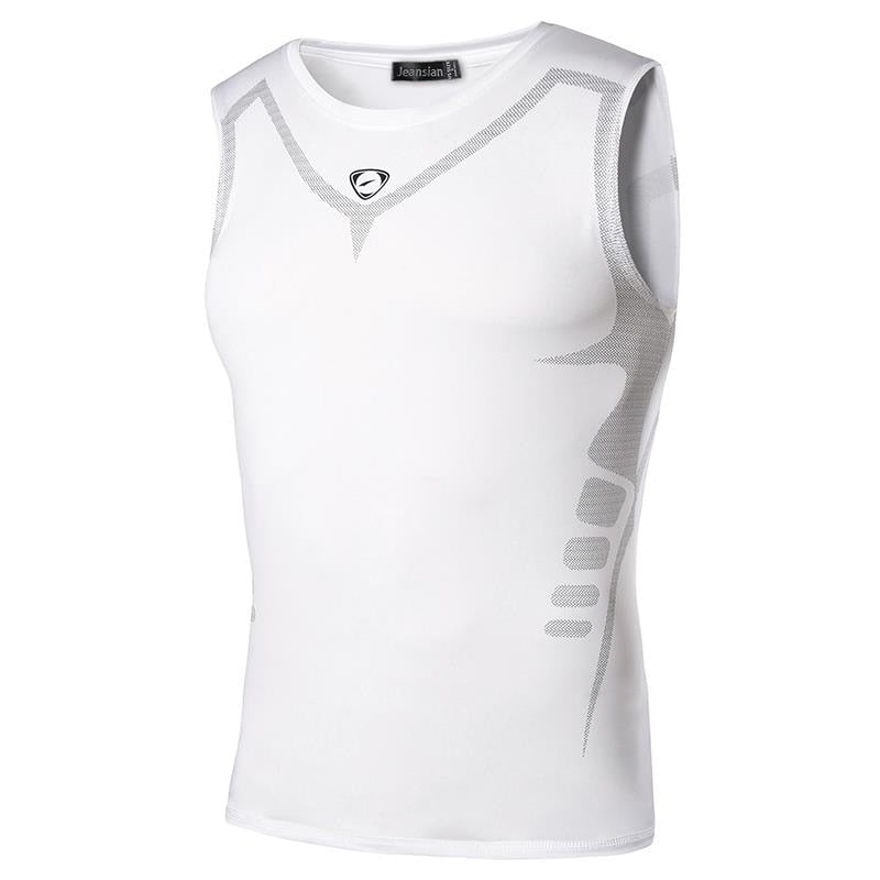 Men's Quick Dry Sleeveless Sport Shirts LSL207-White China