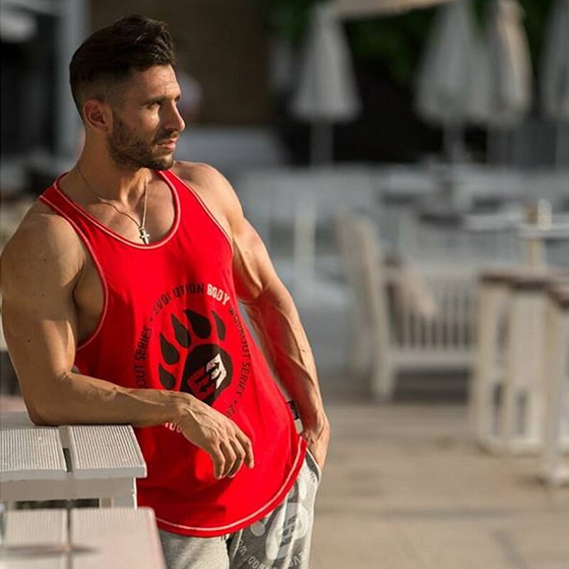 Men Undershirt Exercise Sport Tank Top