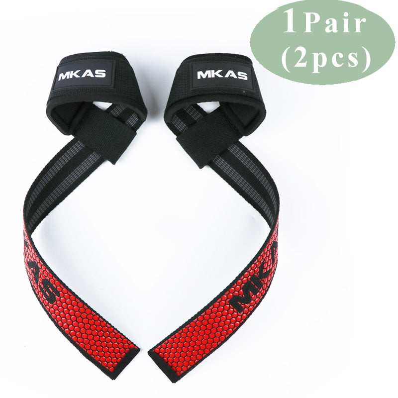 Gym Lifting Straps red