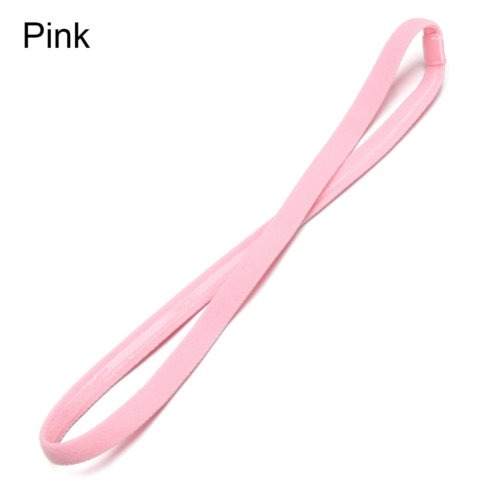 Anti-slip Elastic Plastic Yoga Hair Bands pink