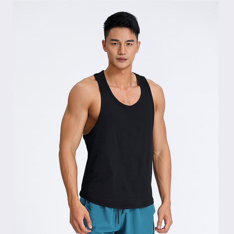 Men Gym Sleeveless Shirt MW1603-Black