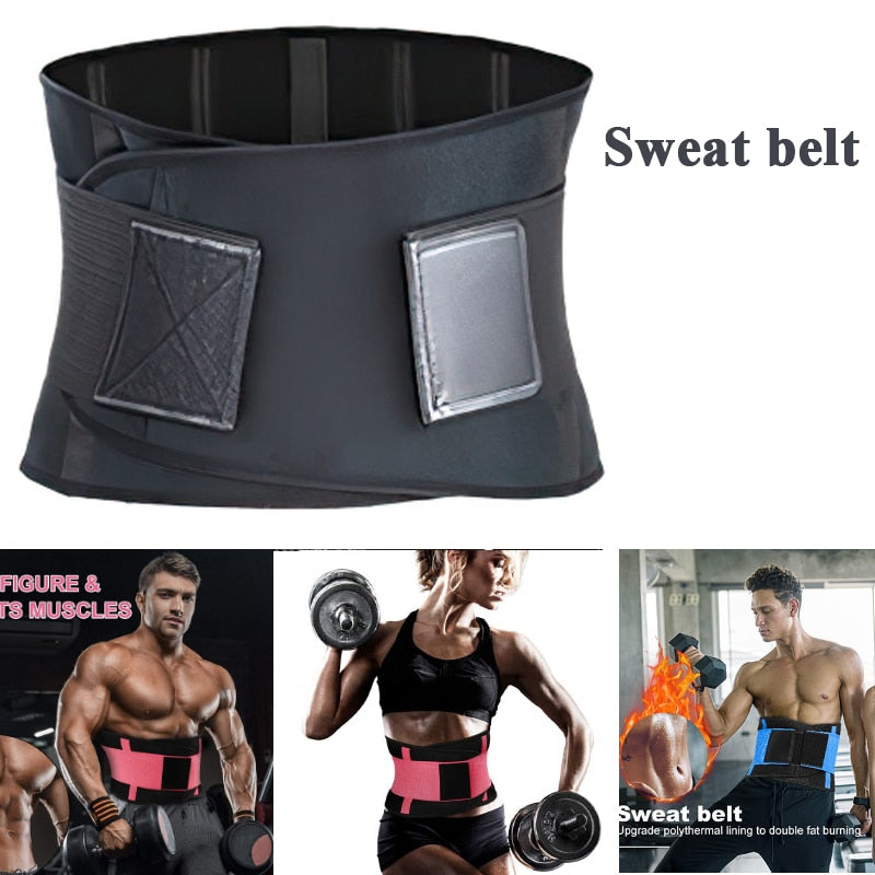 Gym Fitness Weight Lifting Belt black sweat belt