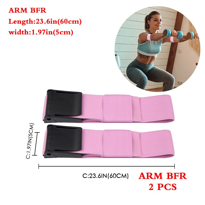 BFR Occlusion Pro Resistance Bands pink arm bands